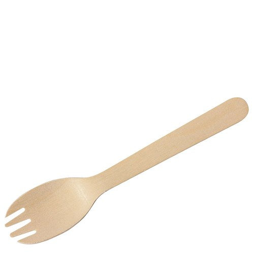 Wooden Spork 160mm 100pc