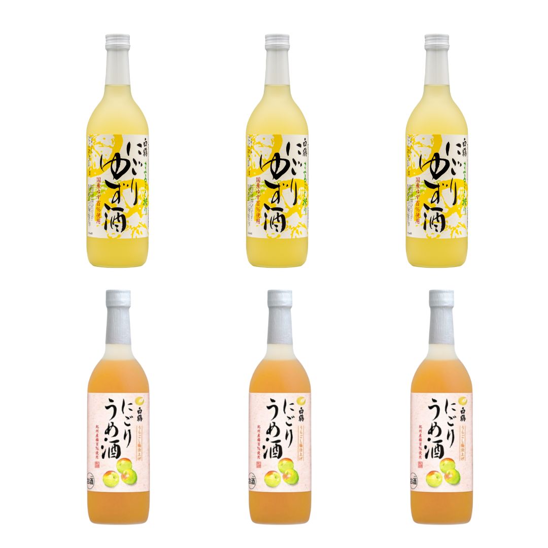 Hakutsuru yuzu umeshu Set (6ea)