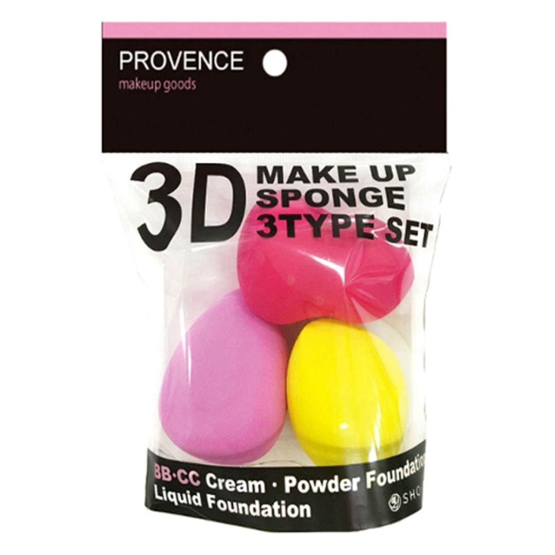 SHOBIDO 3D Makeup Sponge 3pc