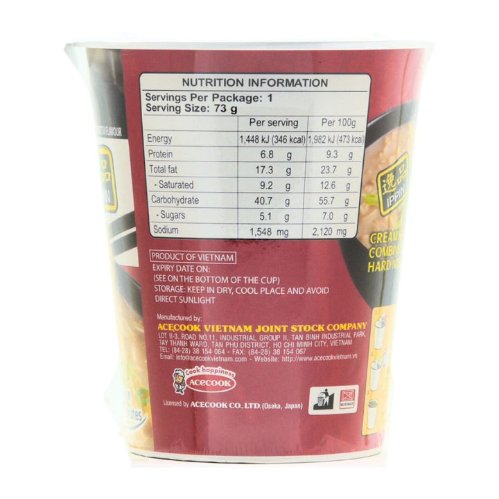 IPPIN Hakata Tonkotsu Cup Ramen 73g
