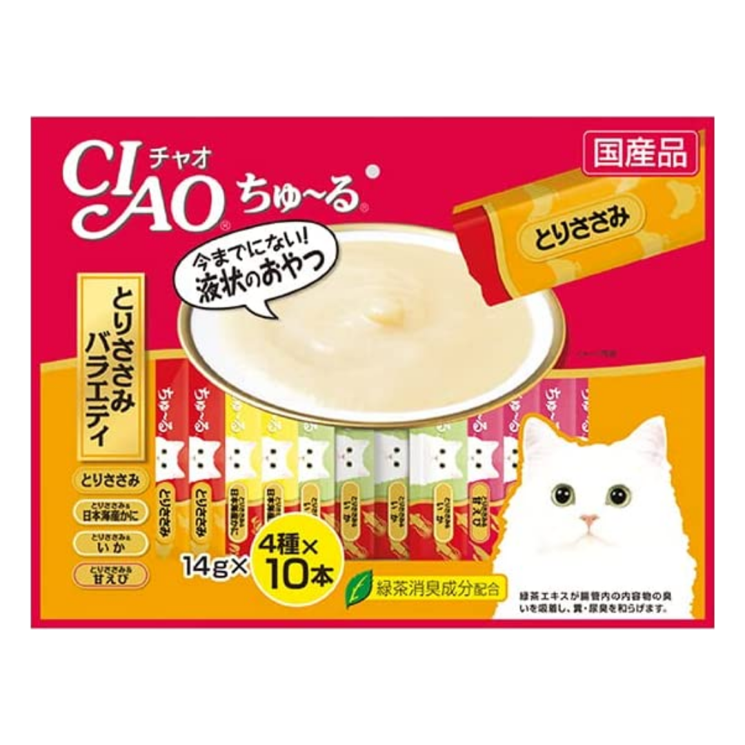 CIAO Chu-ru Variety Chicken Tenderloin Variety 40pc 560g
