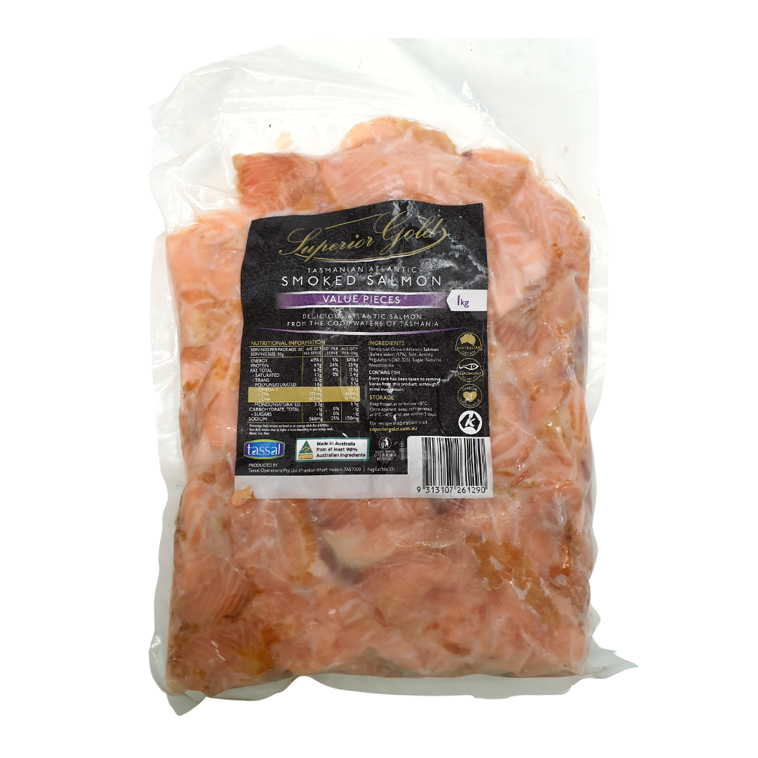 Tasmania Smoked Salmon Chunk 1kg