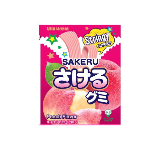 UHA Sakeru Gummy Hakuto(Peach) 7p 32.9g
