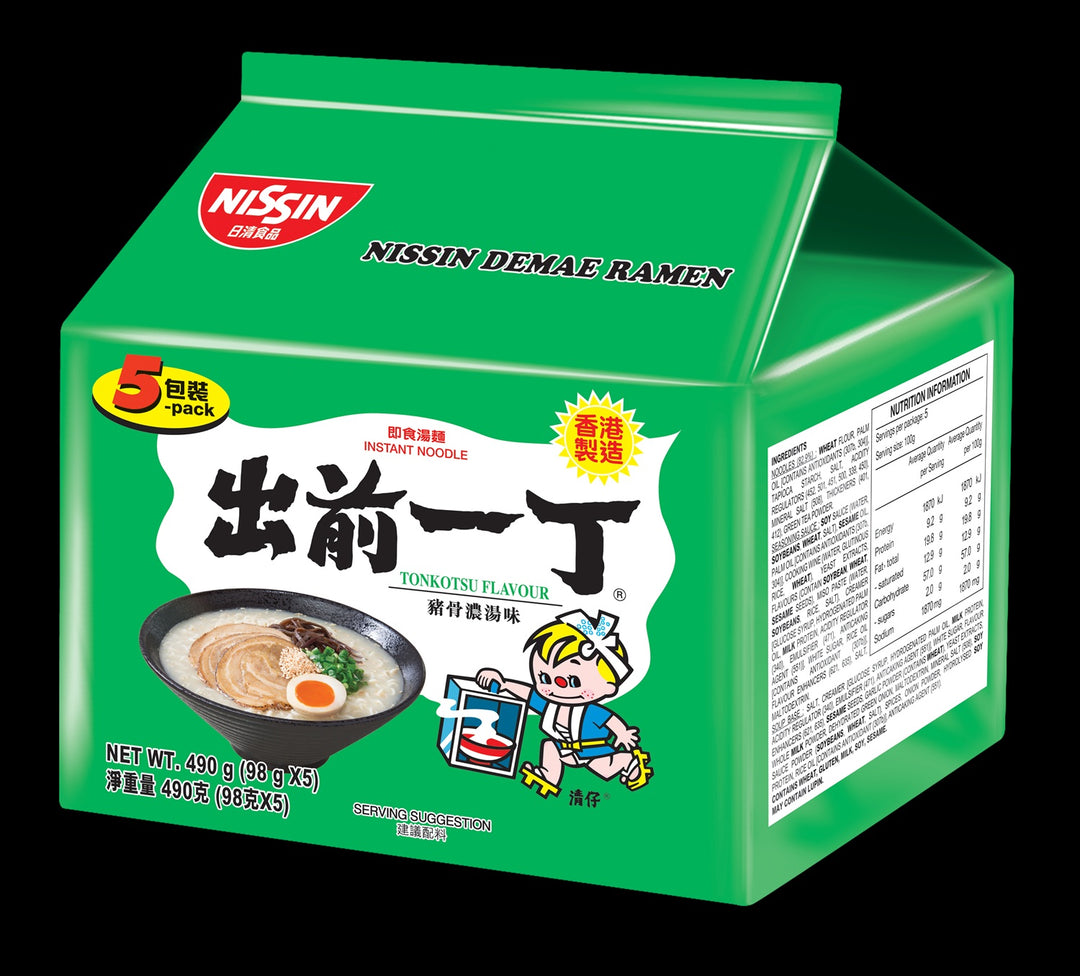 NISSIN Demae Ramen Kyushu Tonkotsu Flavour 5pks 490g