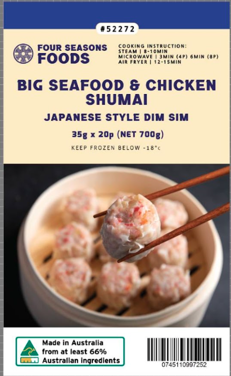 Big Seafood & Chicken Shumai 35gx20PC