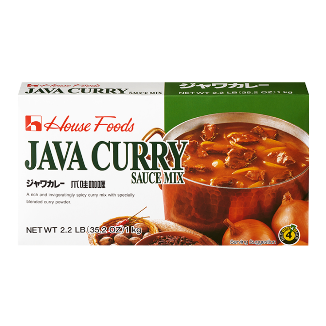 Java Curry Meat Free Curry Roux Medium Hot 1kg