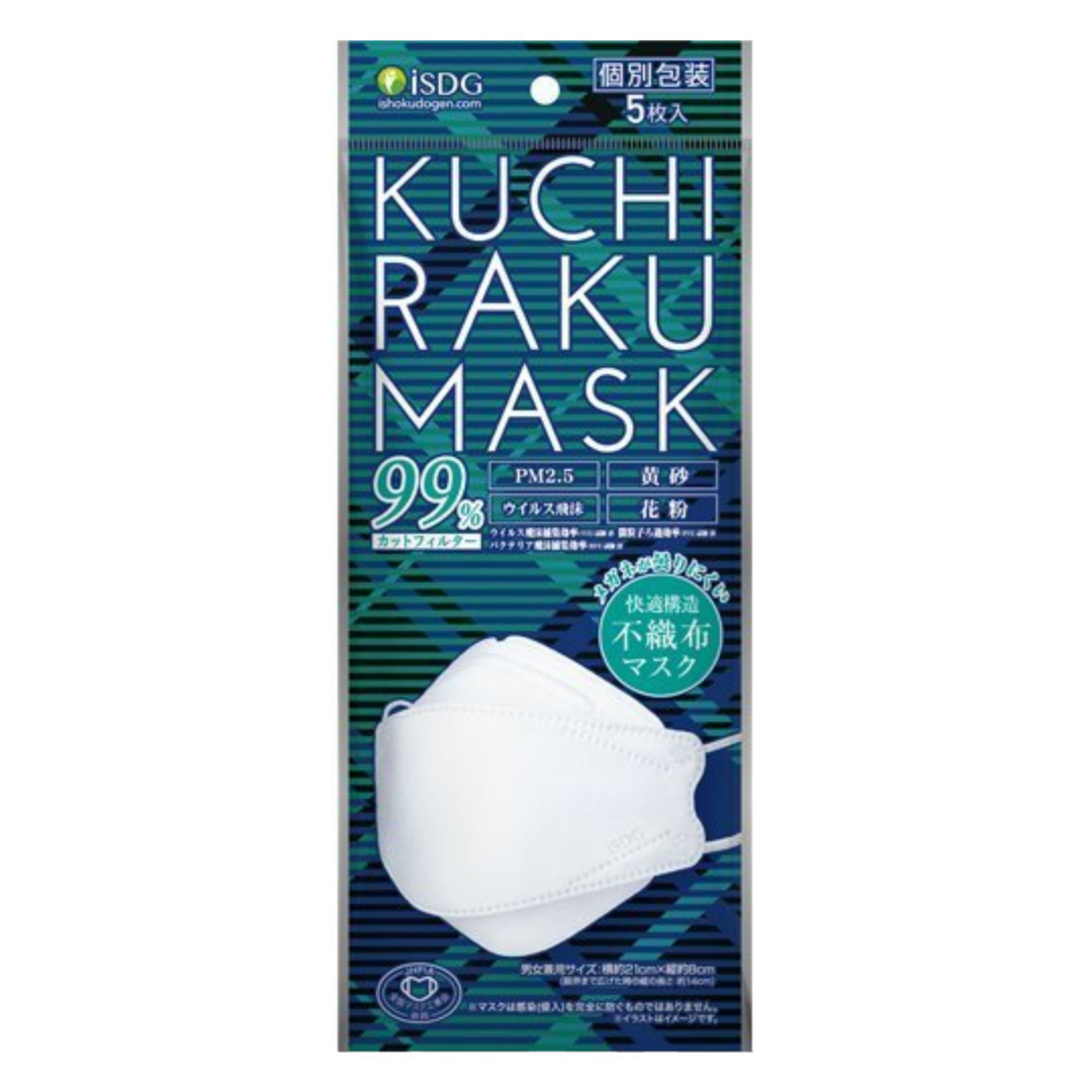 Kuchiraku Mask White 5p