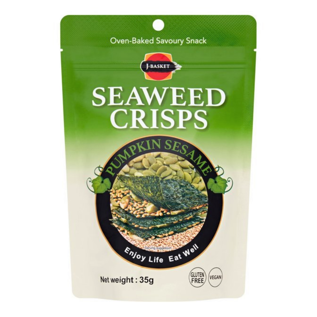 Seaweed Crisps Pumplin & Sesame 35g